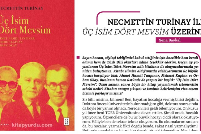 Necmettin Turinay ile ''3 İSİM 4 MEVSİM'' üzerine Söyleşimiz
