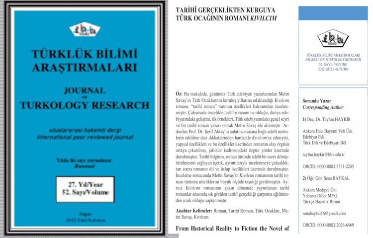 Tarihi Gerçeklikten Kurguya Türk Ocağının Romanı Kıvılcım